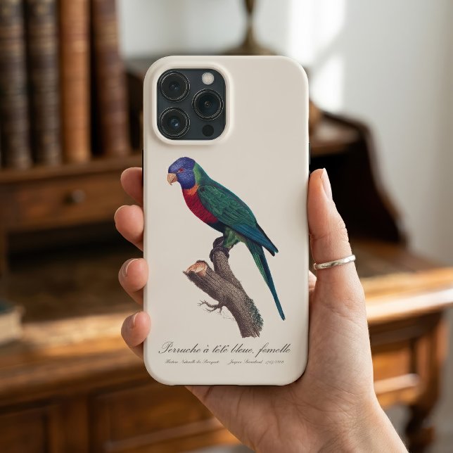 Perruche a tete bleue, femelle / Rainbow lorikeet, Case-Mate iPhone Hülle (Perruche a tete bleue, femelle / Rainbow lorikeet, female. iPhone Case)