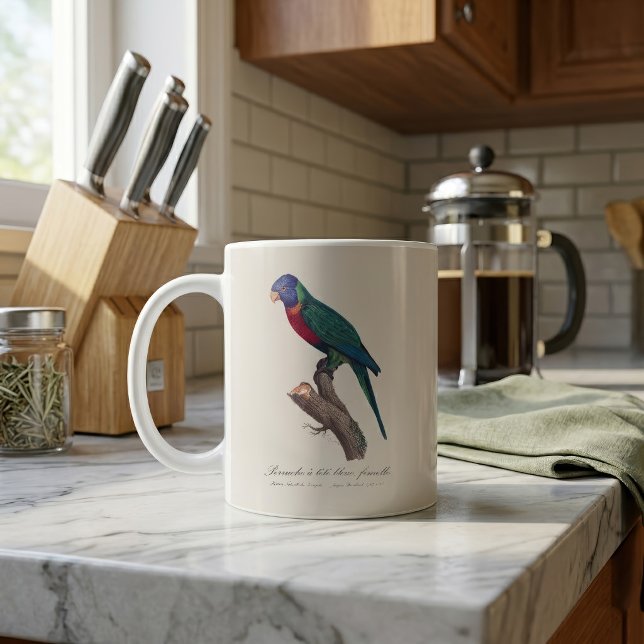 Perruche a tete bleue, femelle / Rainbow lorikeet, Kaffeetasse (Perruche a tete bleue, femelle / Rainbow lorikeet, female. Coffee Mug)