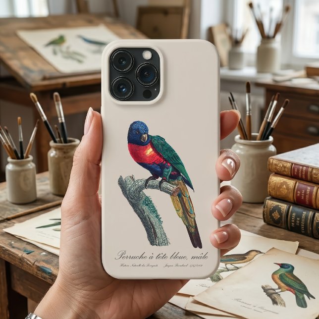 Perruche a tete bleue / Rainbow lorikee Case-Mate iPhone Hülle (Rainbow Lorikeet Male, Trichoglossus Moluccanus. iPhone Case)