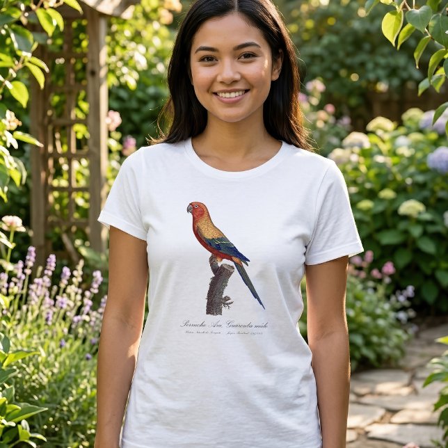 Perruche Ara, Guarouba / Sonnenparaket T-Shirt (Sun Parakeet Male, Aratinga Solstitialis. Women Basic White T-Shirt )
