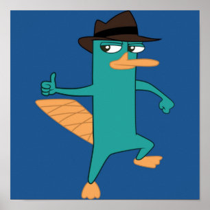 Perry der Platypus von Phineas und Ferb Poster