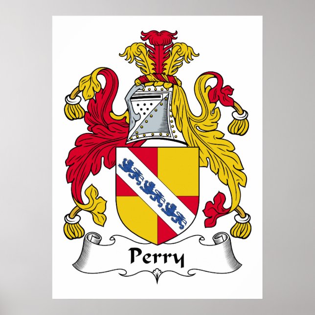 Perry Familienwappen Poster (Vorne)