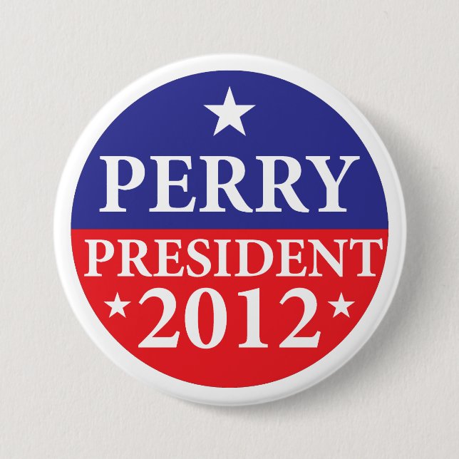 Perry für Präsidenten 2012 - 3" Knopf Button (Vorderseite)