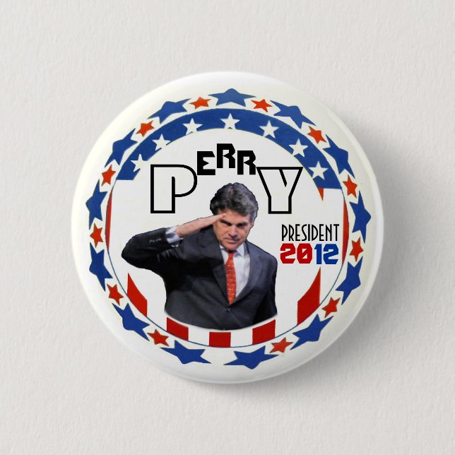 Perry für Prez im Jahre 2012 Button (Vorderseite)