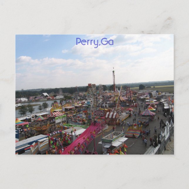 Perry, Ga Postkarte (Vorderseite)