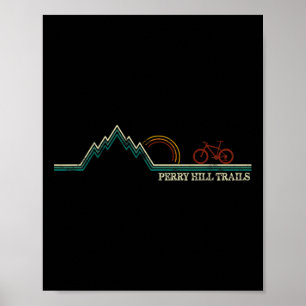 Perry Hill Waterbury, Vermont Mountainbiken Poster