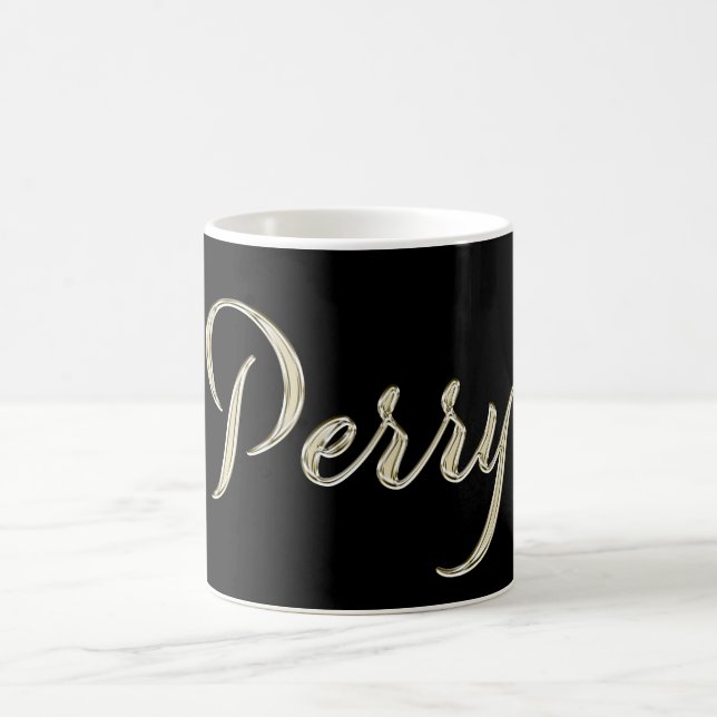 Perry Name whitegold Tasse Teetasse Kaffeetasse (Mittel)