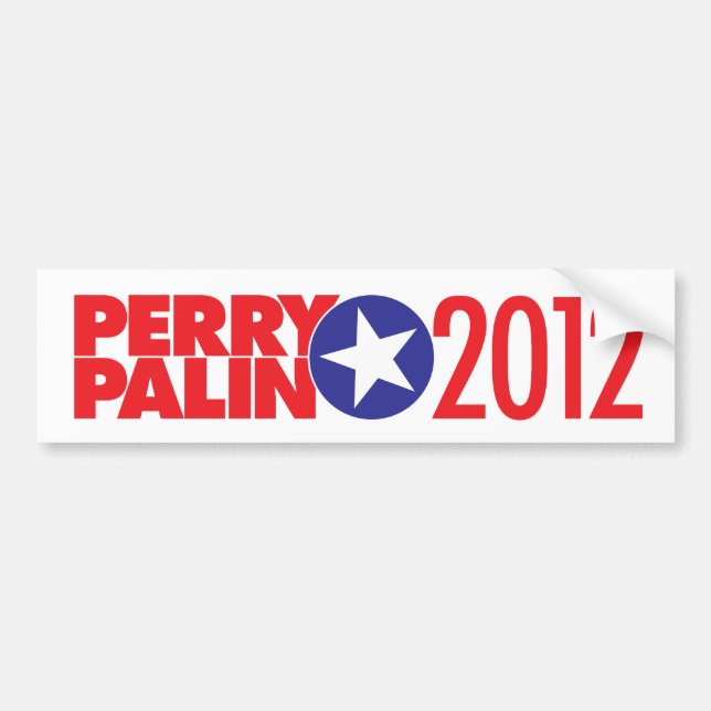 Perry Palin 2012 Stern Autoaufkleber (Vorne)