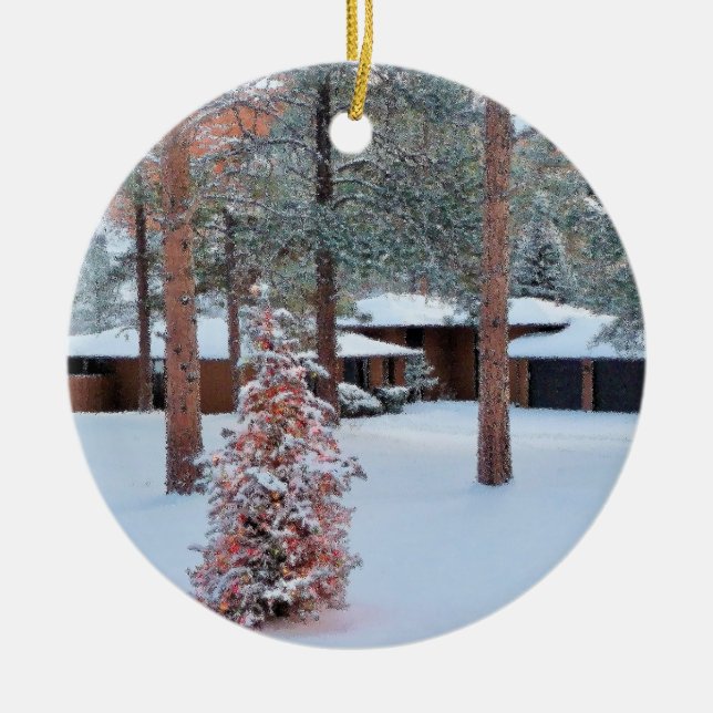 Perry Park im Winter Weihnachtsschmuck (Vorne)