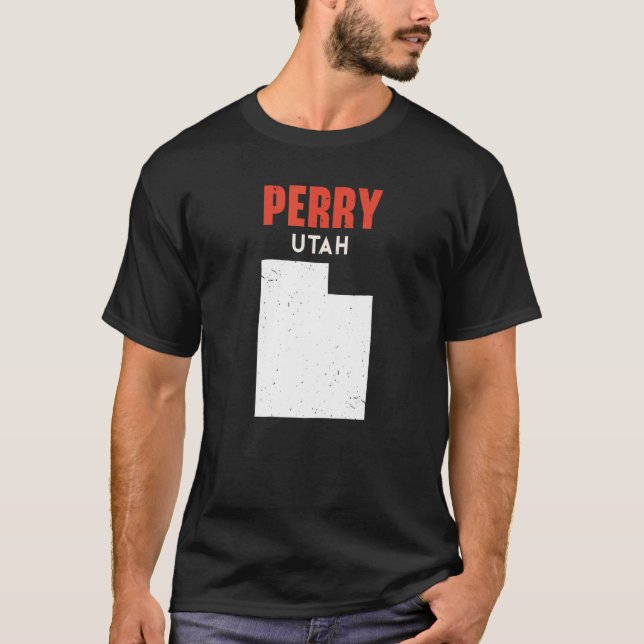 Perry Utah USA Staat America Travel Utahan T-Shirt (Vorderseite)
