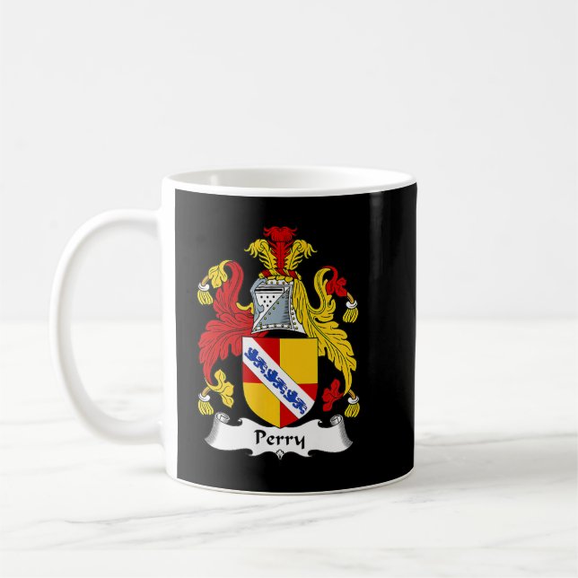 Perry-Wappen Familienwappen Kaffeetasse (Links)