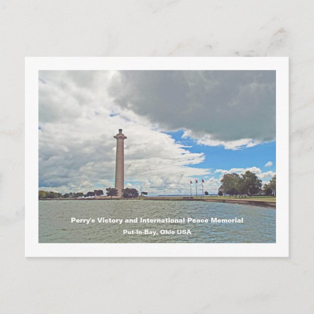Perrys Sieg und internationales Friedensdenkmal Postkarte (Vorderseite)