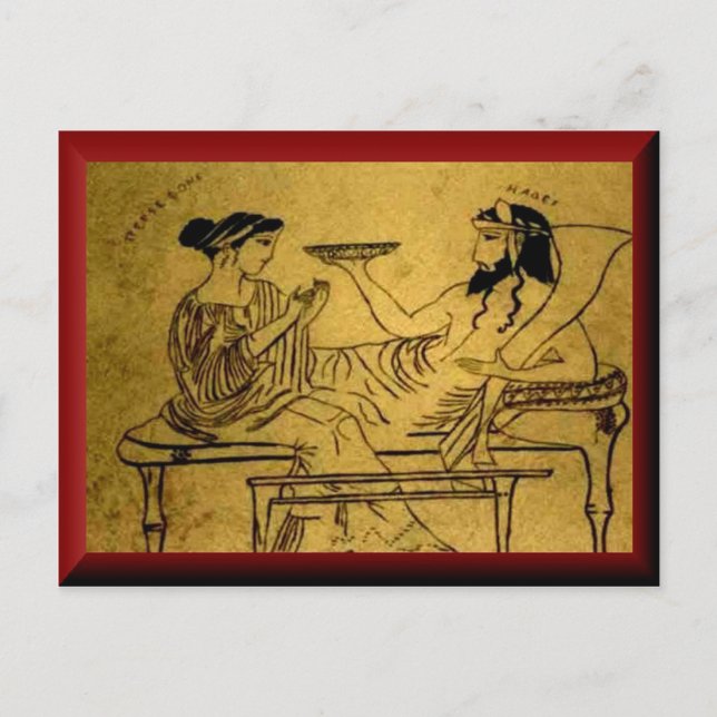 Persefone und Hades Postkarte (Vorderseite)