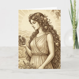 Persephone Greek Goddess Greeting Card Karte
