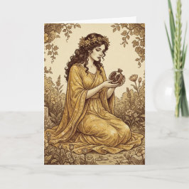 Persephone Griechische Göttin Grußkarte Karte