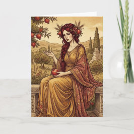Persephone Griechische Mythologie Kunst Grußkarte Karte