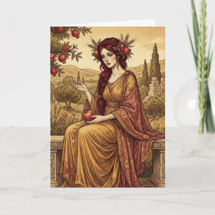 Persephone Griechische Mythologie Kunst Grußkarte Karte
