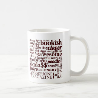 Persephone Zeitschrift-Wordy Tasse im Rot