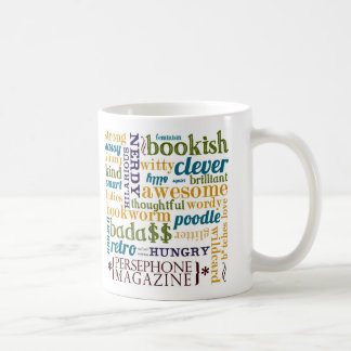 Persephone Zeitschrift-Wordy Tasse in multi