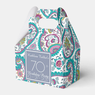 Perser Boteh Paisley 70. Geburtstag danken Ihnen F Geschenkschachtel