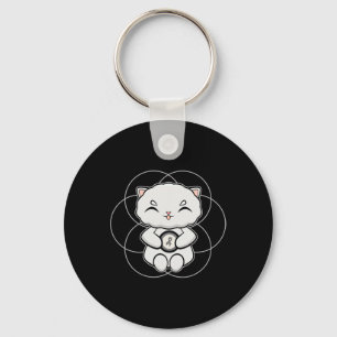 Perserkatze Anime Kätzchen Dyslexie-Bewusstsein Schlüsselanhänger