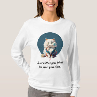 Perserkatze Farbenfrohe Plakate Malerische Abstrak T-Shirt