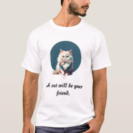 Perserkatze Farbenfrohe Plakate Malerische Abstrak T-Shirt