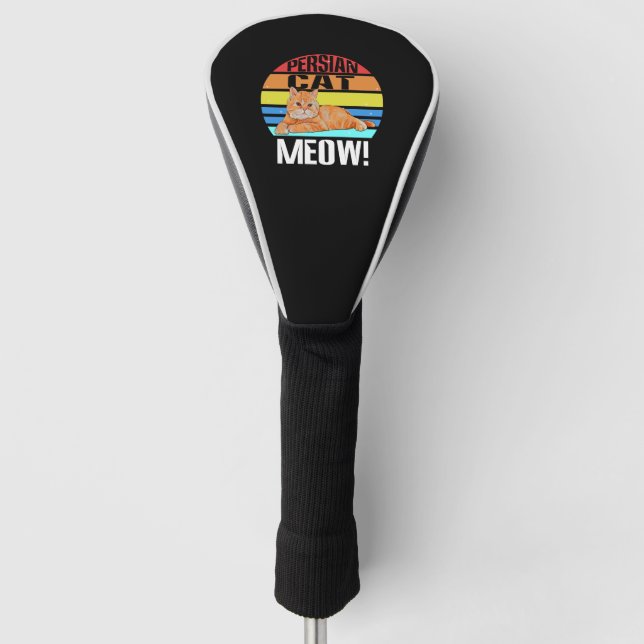 Perserkatze Golf Headcover (Vorderseite)