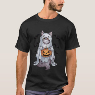 Perserkatze Hexenhut Kürbisse Halloween Kostüm T-Shirt
