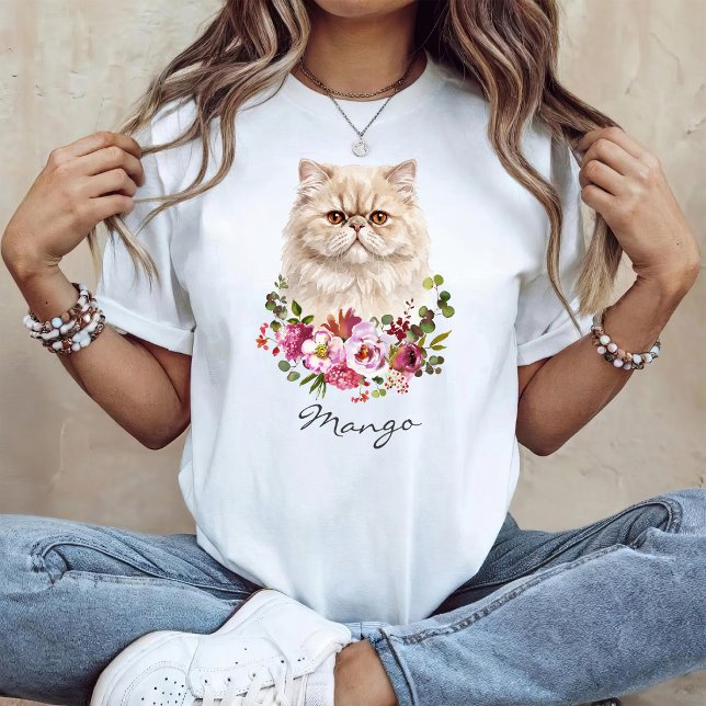 Perserkatze im Wasserfarbenstil T-Shirt (Von Creator hochgeladen)