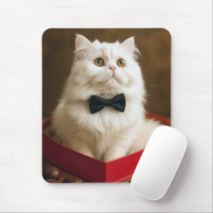 Perserkatze in Valentins-Schachtel Mousepad