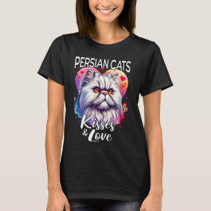 Perserkatze küsst Perserkatze Liebe T-Shirt