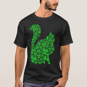 Perserkatze Lustiger Shamrock Perserkatze St. Patr T-Shirt