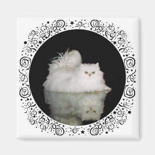 Perserkatze mit jadegrünen Augen Magnet