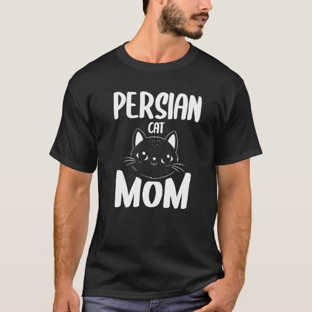 Perserkatze Mutter Katzen Tier T-Shirt (Vorderseite)