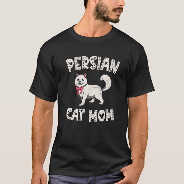 Perserkatze Mutter Muttertag Katze Katzenbesitzer  T-Shirt (Vorderseite)
