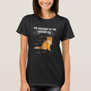Perserkatze Perserkatzen Anatomie T-Shirt