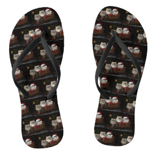 Perserkatze Schneeschlitten Weihnachtsdekoration Flip Flops