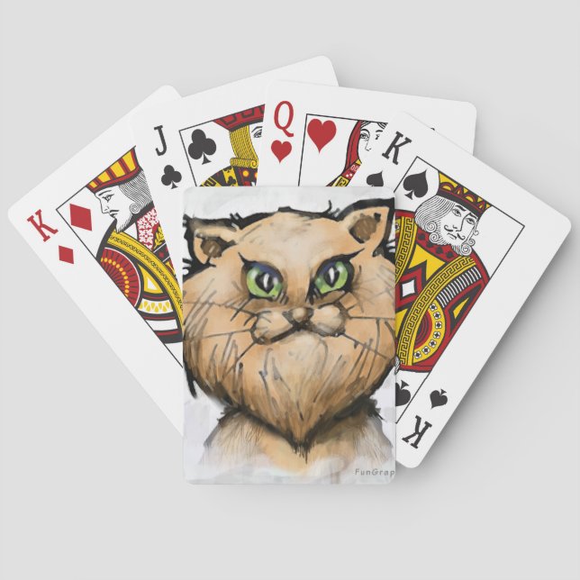 Perserkatze Spielkarten (Rückseite)