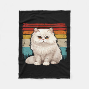 Perserkatze Vintage abgenutzt Retro-Stil Cool Pe Fleecedecke