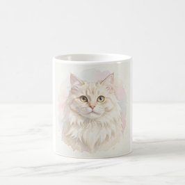Perserkatze Wasserfarben-Porträt Kaffeetasse