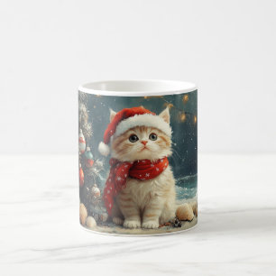 Perserkatze  Weihnachten Vintage Strand Kaffeetasse
