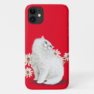 Perserkatze, weiß Case-Mate iPhone hülle