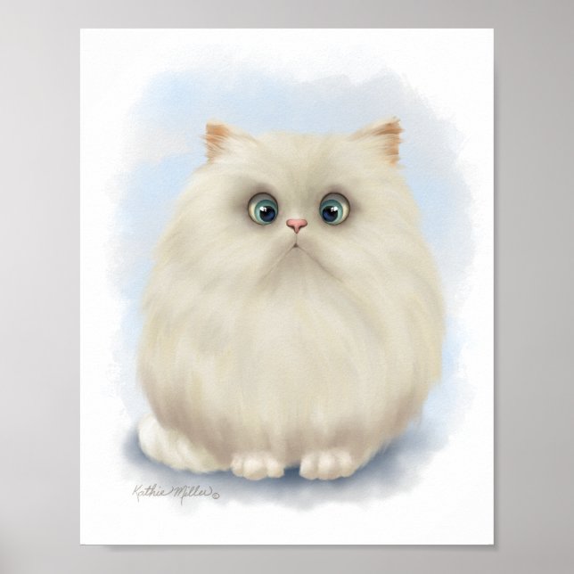 Perserkatzen-Cartoon Poster (Vorne)