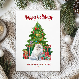 Perserkatzen-Familien-Weihnachten Feiertagskarte