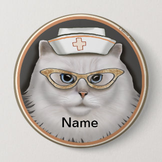 Perserkatzen-Krankenschwester  Button