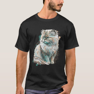 Perserkatzenrasse Süße Bunte Mama Frau T-Shirt