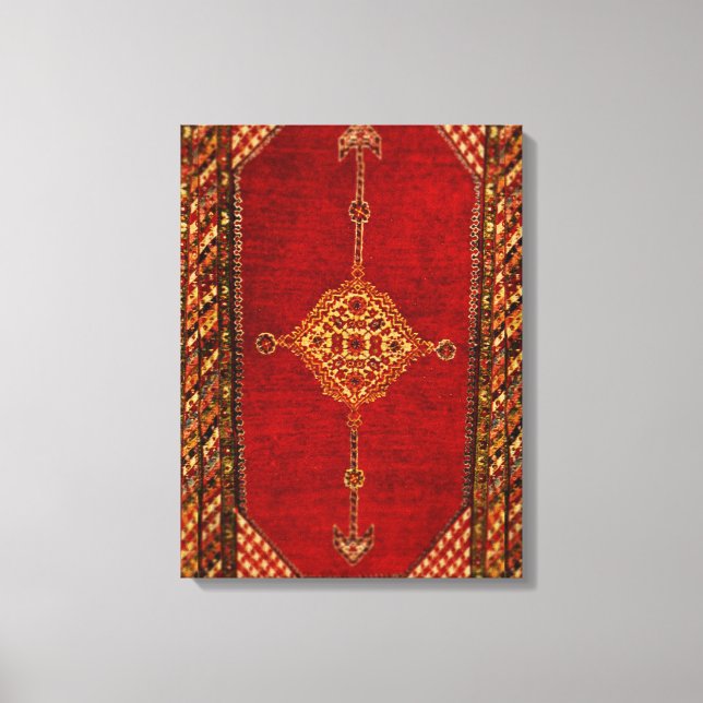 Perserteppich aus antik - fett leinwanddruck (Vorderseite)