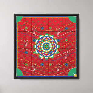 Perserteppich-Mandala-Muster Leinwanddruck