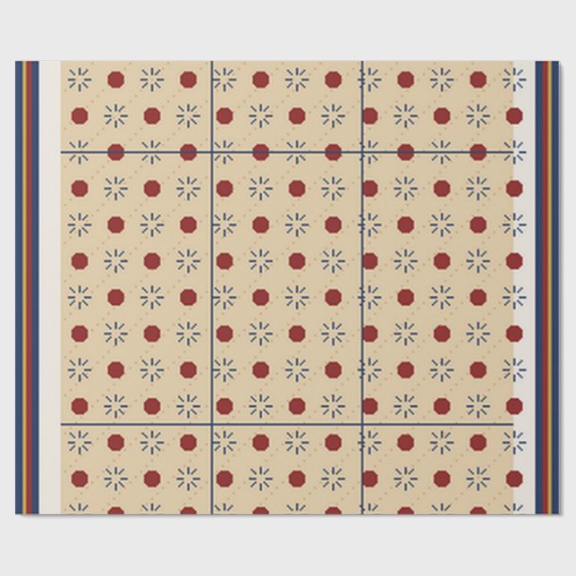 Perserteppichmuster  geschenkpapier (Flach)
